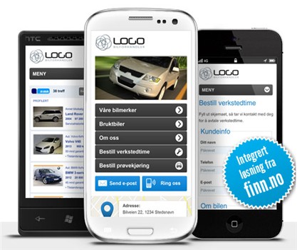 Mobile nettsider for bilforhandlere